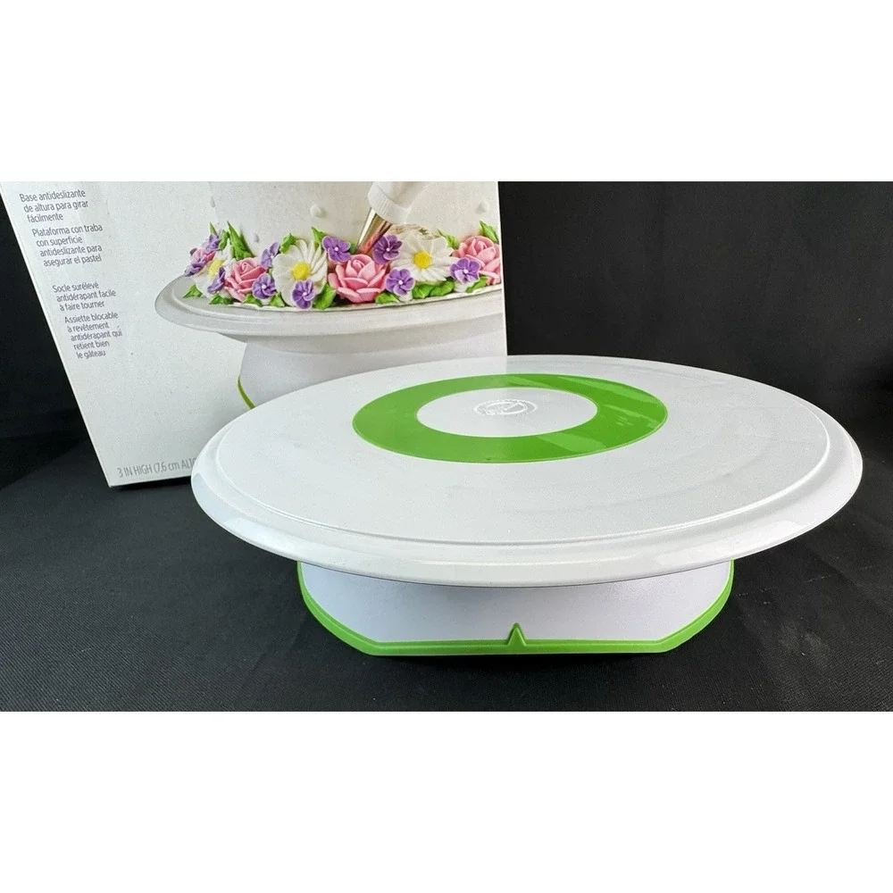 Wilton Trim-N-Turn Ultra Cake Turntable Lazy Susan Cake Decorating Stand Locks